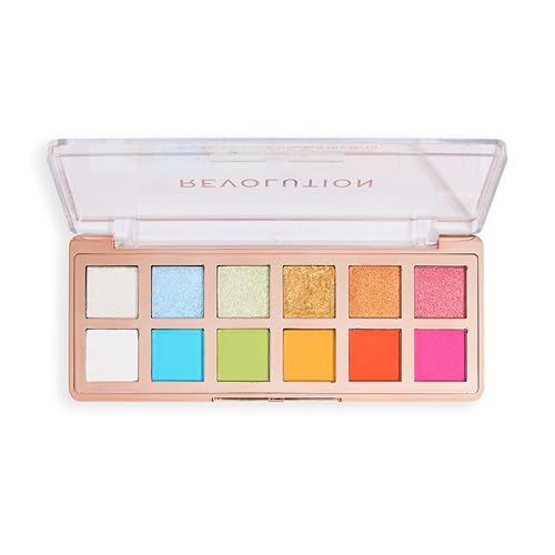Revolution Icon Brights Eyeshadow Palette - 12 Shades