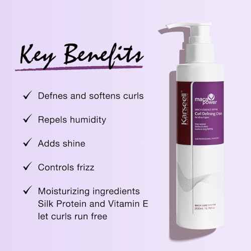Karseell Curling Perfection Curl-Defining Cream essence repair All Curl Types & Hair Textures, Paraben-Free, 200ML£¨6.78oz£©