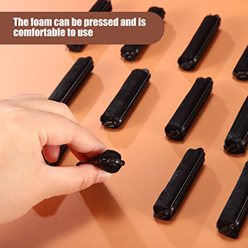 Syhood 60 Satin Foam Sponge Hair Rollers - 0.6 Inch Curlers