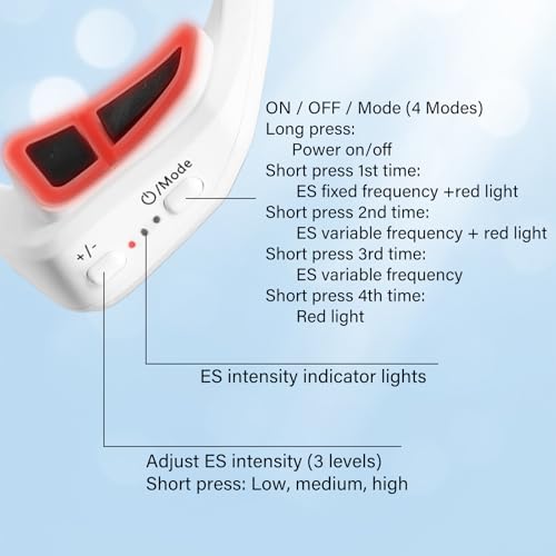 Under-Eye Red Light Therapy Device with 2 Modes and Eye Massage - CNBHEABY
