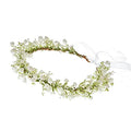 Adjustable Flower Crown Floral Headband for Weddings