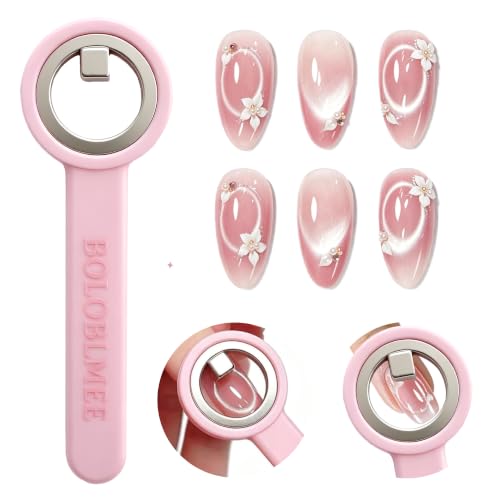 Ring Cat Eye Nail Magnet – Strong Magnetic Force Pink