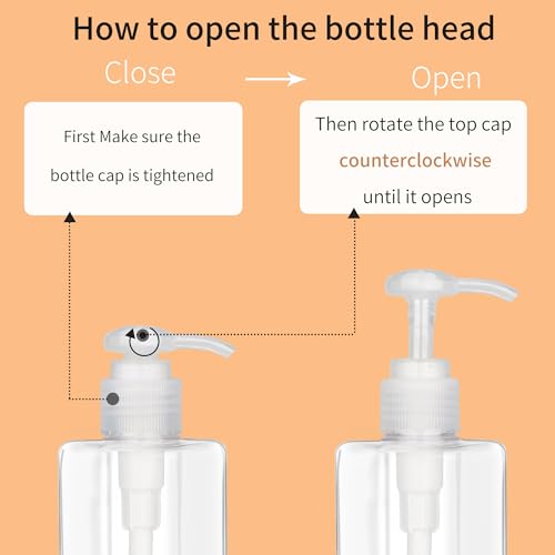 150ml Pump Bottles, 2-Pack Refillable Lotion Dispenser