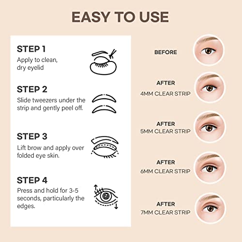 SILKDERMIS Eyelid Tape 400Pcs - Double Eyelid Lifter Strips