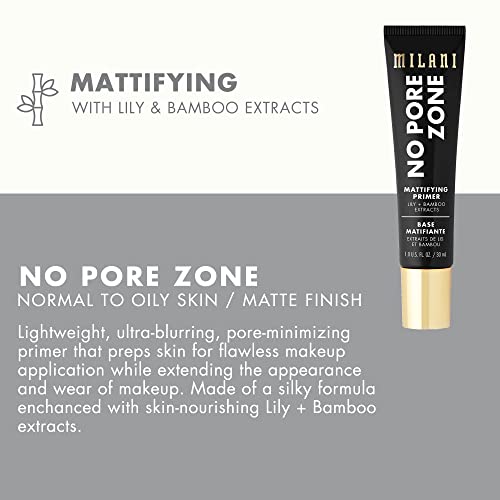 Milani No Pore Zone Mattifying Face Primer, 1.0 Fl. Oz