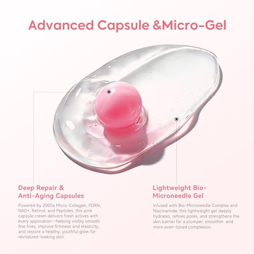 Deep Collagen Capsule Cream with PDRN & Retinol - Pink - Anti-Aging Skin Care