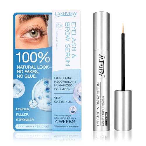 LASHVIEW Lash Growth Serum - Collagen & Castor Oil, 5mL