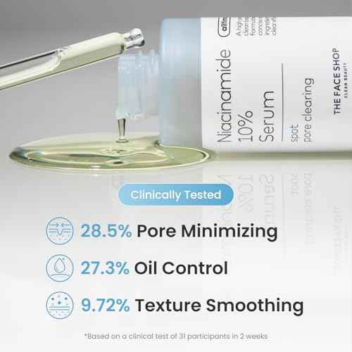 The Face Shop Alltimate Niacinamide 10% Serum for Face with Caffeine & Peptide, Korean Skin Care, Oil Control & Pores Reducer, Improve Skin Elasticity, Face Serum for Sensitive Skin, Non-comedogenic