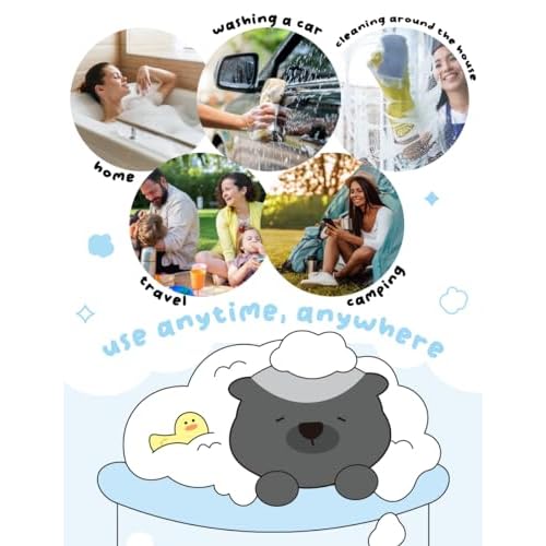 Disposable Bath Sponge White 24Pack / Easy to Carry Anytime, Anywhere/Travel, Camping, Clean Shower Supplies