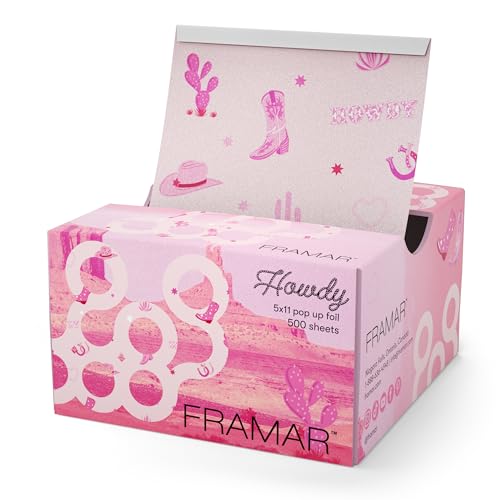 FRAMAR Howdy Hair Foils 500ct - Pop Up Highlighting Foils
