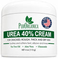 PurOrganica Urea Foot Cream 40% for Dry Cracked Heels & Calluses - 4 oz