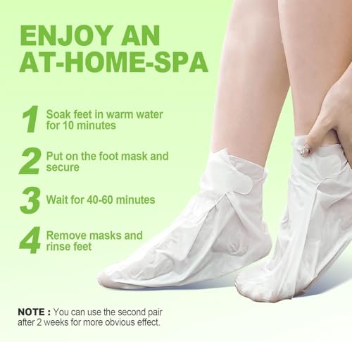 JVR Exfoliating Foot Peel Mask (3 Pairs) - Aloe Vera Callus Remover