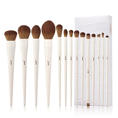 Jessup 14Pc Makeup Brush Set - Professional Synthetic Brushes