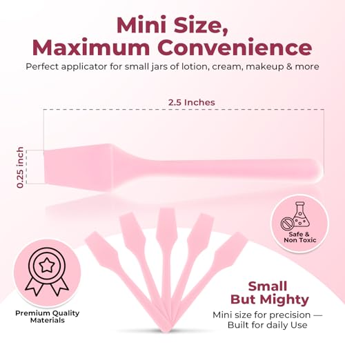 Kopperko Cosmetic Spatulas 2.5" Small Plastic 100 Pack