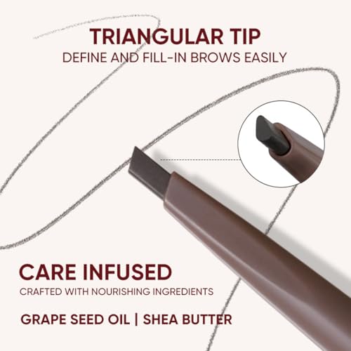 Judydoll Triangular Eyebrow Pencil - Choco Brown Dual-Ended Brow Pen