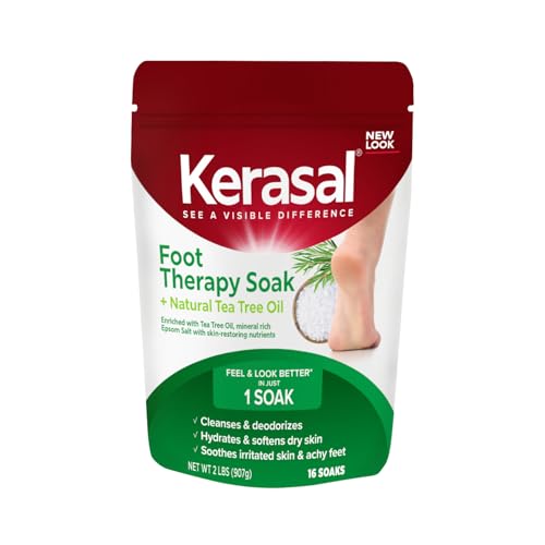 Kerasal Foot Therapy Soak with Epsom Salt & Tea Tree Oil, 2 lbs