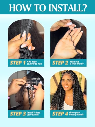160g Boho Braiding Hair 5 Bundles Brown 18 Inch Curly