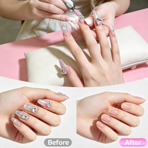 Pink SALVMARY Mini Sanding Bands for Nail Drill 180 Grit - 600 Pcs, Model Variation