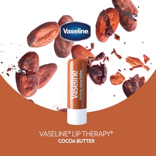 Vaseline Lip Therapy Cocoa Butter Twin Pack - 2 Count, Hydrating Lip Balm