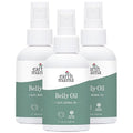 Earth Mama Belly Oil for Dry Skin | Calendula Skin Care Moisturizer Oil to Encourage Natural Elasticity and Help Prevent Stretch Marks During Pregnancy and Postpartum, 4-Fluid Ounce (3-Pack)