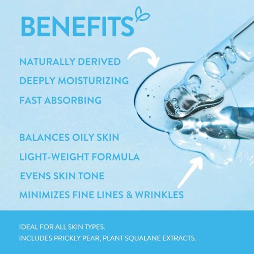 By Nature 2% Hyaluronic Acid Serum for Face & Neck ? Deep Hydration Serum for Dry, Oily & Sensitive Skin ? Lightweight Facial Serum, 1 fl oz