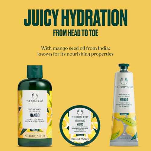 The Body Shop Mango Gift Set - 3 Piece Set, Includes Shower Gel, Body Yogurt, Hand Balm, Vegan
