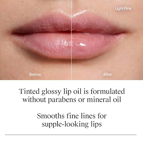 Neutrogena Hydro Boost Lip Oil Light Pink 0.2 Fl Oz - Hydrating Glossy Lip Treatment