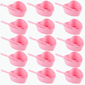 15 Pairs Pink Heart-shaped Plastic Facial Mask Mixing Bowls Set with Spatulas - DIY Skincare Mixing Tool Kit, Mud Masks, Home Salon, and Beauty Salon Use, Face Mask Applicator Tool(15Pcs)