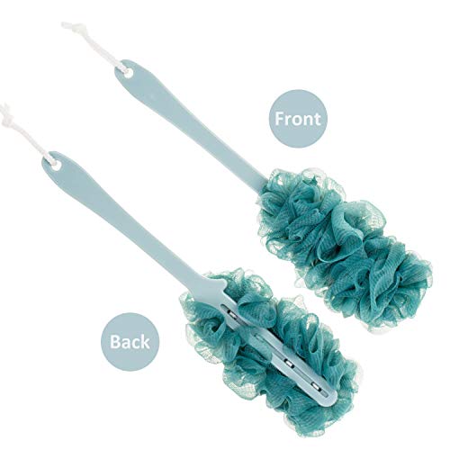 Long Handle Back Scrubber for Shower, Soft Nylon Mesh Brush