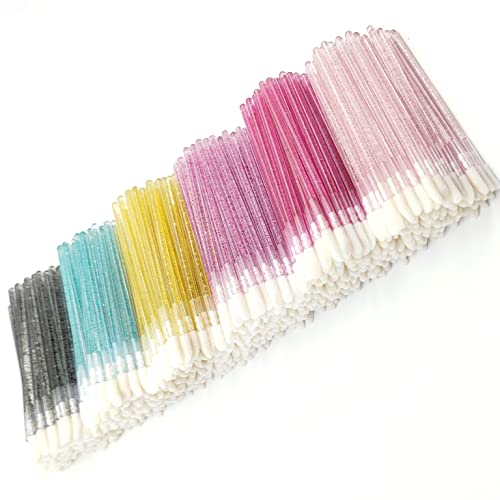 600 Disposable Lip Gloss Wands - Crystal Handle Lipstick Applicators
