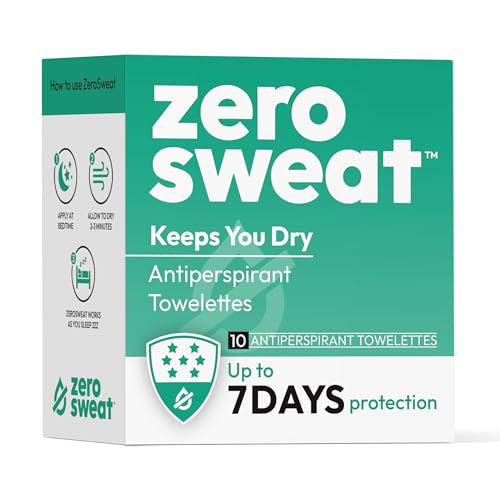 Clinical Strength Antiperspirant Wipes - Stop Excessive Sweat, 10 Pack