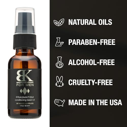 Bedroom Kandi for Men Pragmatism Beard Oil Gift Set by Kandi Burruss Natural Mens Beard Oil with Argan Oil & Hemp Seed Oil - Beard Softener, Conditioner & Moisturizes skin with Beard Grooming Kit