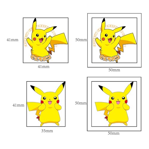 20Pcs Pokémon Temporary Tattoos Waterproof Stickers for Kids