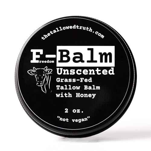 The Tallowed Truth F-Balm Tallow ? Grass-fed, Grass-finished Tallow ? 5 Ingredients Only ? Canadian-made All Purpose Tallow Balm ? Made in Canada ? Tallow for Face & Body (2 oz (1-Pack), Unscented)