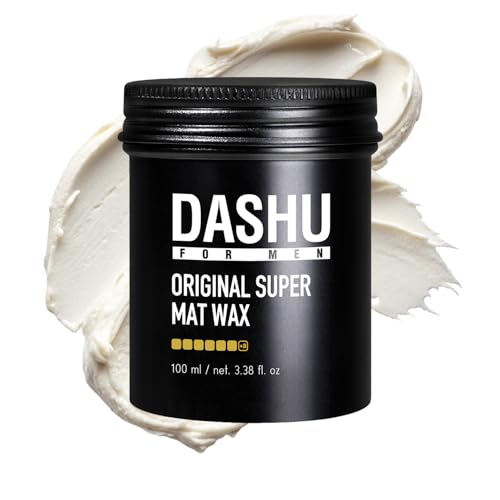 DASHU Matte Hair Wax for Men - Strong Hold, Easy Wash, 3.38 fl oz