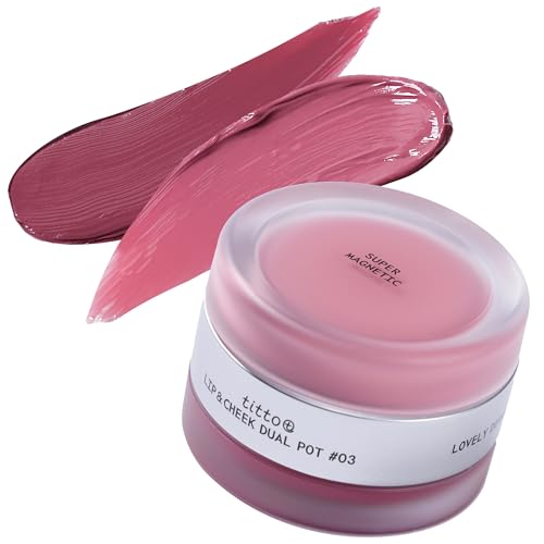 Titto Lip & Cheek Dual Pot Nudy Fetish & Super Magnetic - Multi-Use Tinted Balm & Blush
