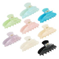 Casoty 8-Piece Large Acrylic Hair Claw Clips for All Hair Types