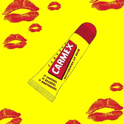Carmex Classic Lip Balm Pack of 3 - Soothes Heals Protects - 0.35 Ounce