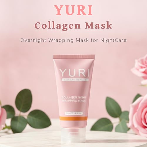 Yuri Collagen Night Wrapping Peel-Off Mask, 2.54 Fl Oz