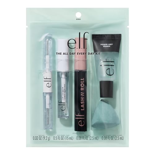 e.l.f. All Day Every Day Makeup Kit - Primer, Mascara & Lip Gloss
