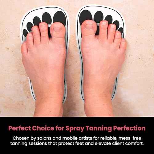 Black 180Pairs(360Feet)Disposable Spray Tanning Feet Pads for Hygienic Foot Protectors,Comfortable & Hygienic Spray Tan Pads Feet-Specifically for the Spray Tanning Industry or Salon,One Size-Non Slip