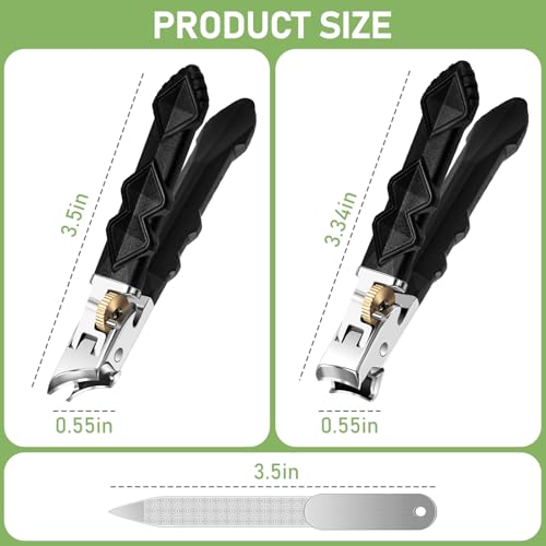 Heavy Duty Toenail Clippers for Thick Nails Seniors Ultra Sharp Wide Jaw