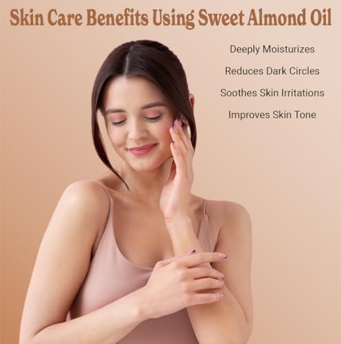 Bella Terra Oils - Organic Sweet Almond Oil 2oz - Unlock Almond's Vitamin-Enriched Goodness, Abundant in Beneficial Fatty Acids, Ultimate Skin Indulgence