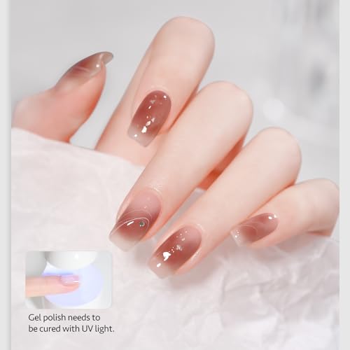 GAOY Clear Blooming Gel Polish - 16ml UV Cure Spreading Gel for DIY Nail Art