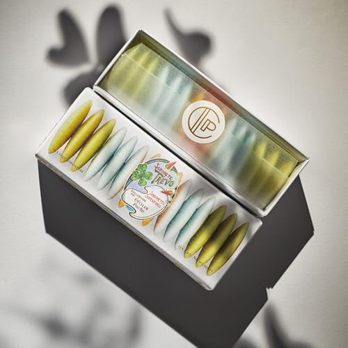 Claus Porto - Trevo Guest Soap Box with 15 Mini Soaps in 4 Scents | Rich, Smooth, Creamy Hand Soap | Handcrafted, Aromatic, Luxurious, House Warming Gift (10g each)