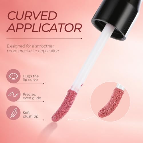 LANGMANNI 2-in-1 Lip Liner & Gloss Duo Shade 01 Dusty Rose Nude