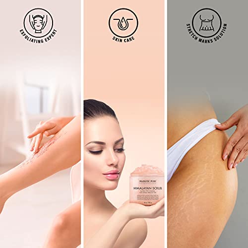 Himalayan Salt Body Scrub with Lychee Oil - 10 Oz