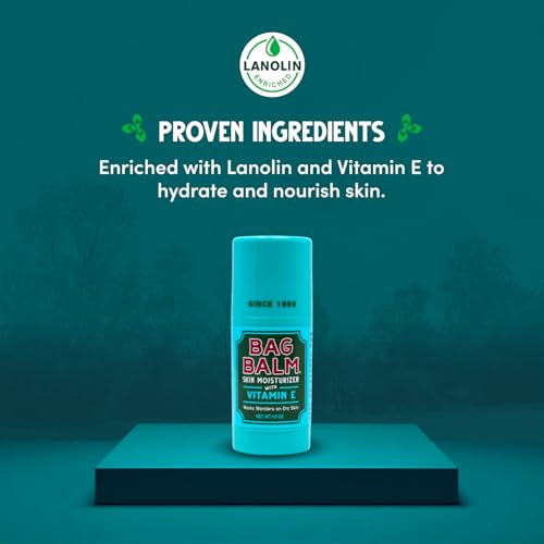 Bag Balm Original Skin Moisturizer Stick - Hydrating Lanolin Balm, 1 oz