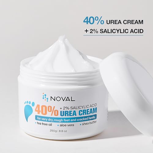 NOVAL 40% Urea Foot Cream with 2% Salicylic Acid - 8.8 OZ