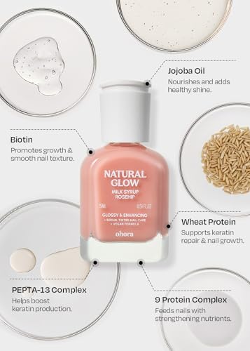 ohora Nail Strengthener Set - Rosehip & Taro for Nail Repair